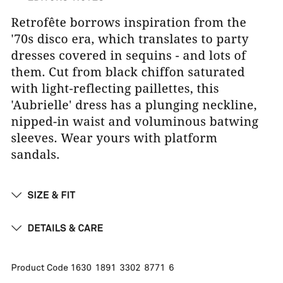 Retrofete Aubrielle Sequined Black Mini Cocktail Dress NWT Size Small - Picture 8 of 17